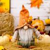 1/2PC Fall Dwarf Elf Dolls Scandinavian Swedish Tomte Gnomes Thanksgiving Decoration Harvest Elf Dwarf with Sunflower Maple Leaf