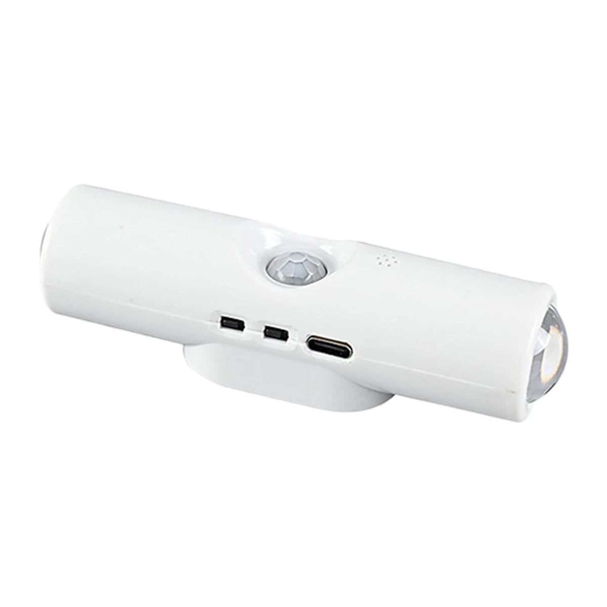 

Перезаряжаемый от USB светодиодный ночник с датчиком движения, умный беспроводной настенный светильник для помещений, RGB беспроводная лампа для окружающего освещения, магнитный для лестницы вверх-вниз Tricolor