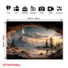 2D Starry Night Cave Backdrop for Outdoor & Travel Photography