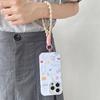 Macaron Dopamine Colored Short Strap Mobile Phone Chain with Clip Wrist Strap Keychain Wallet Lanyard