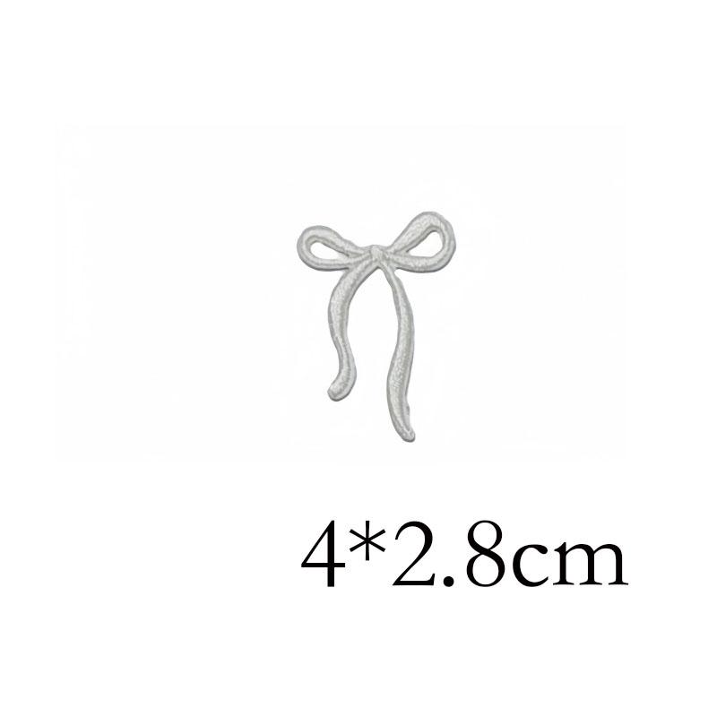 Colored Bow Tie Self-adhesive Embroidery Patch Decorative Clothing Backpack DIY Student Stationery Applique Scratch Patch