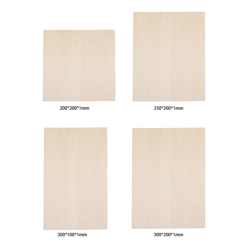 5 X DIY Wooden Boards Craft DIY Wooden Board Thin Craft Wooden Board for Making
