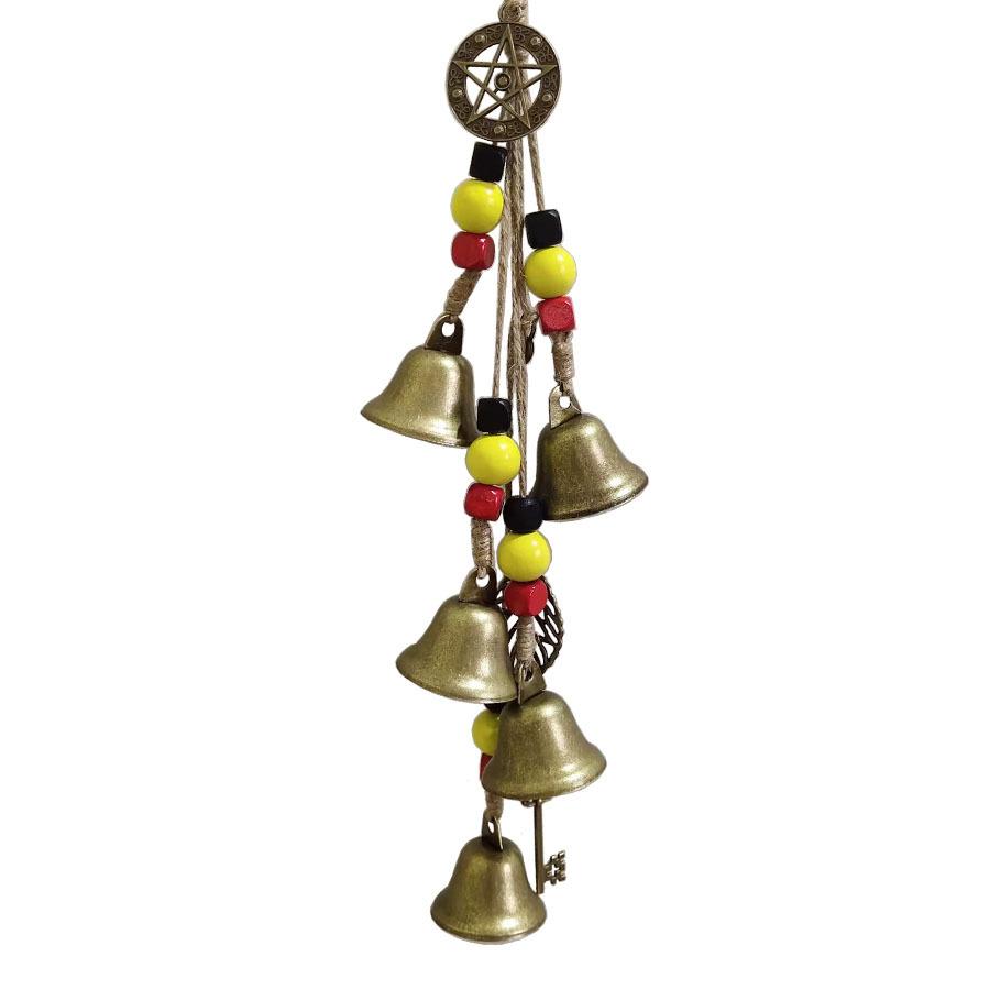 

1PC Witch Bells for Home Protection,Christmas,Handmade Witch Decor Clear Negative Energies Attract Positive, for Home Door Knob
