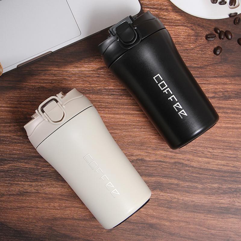 304 Edelstahl Thermobecher mit verschließbarem Deckel für Reisen und Outdoor-Aktivitäten