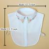 1 embroidered fake collar, children's accessory collar, shirt, versatile for women, spring and summer, sweater, hoodie, fake col