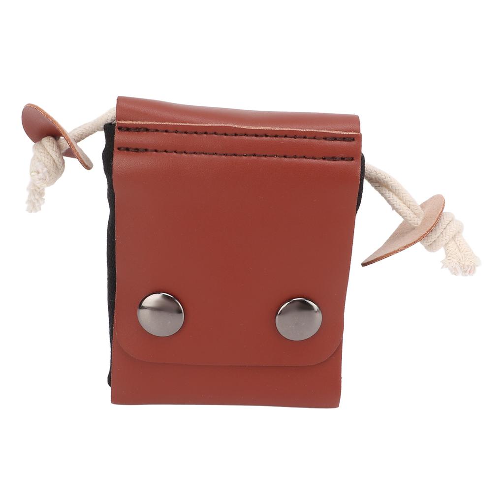 Outdoor Foraging Bags Fruit Picking PU Leather Canvas Foraging Pouch Camping Waist Hanging Tool Bag