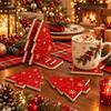 4pcs Non-Slip Coffee Tea Milk Cup Mat Natural Heat Insulated Pad  Party Gifts