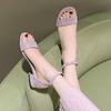Fashion 2025 New Rubber Sandals for Women  Women  for Girls Beach Sandals Girls Womens Belt Buckle Sandals