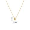 Simple Round Butterfly Zircon Pendant Necklace Stainless Steel Fashion Geometric Choker Jewelry Party Gifts For Women Girls