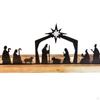 Metal Nativity Scene Sets Catholic Gifts Small Figurines for Home Living Room Chapel Decoration