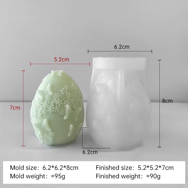DIY Easter Egg Silicone Mold Handmade Aroma Candle Plaster Easter Decoration Molds Candle Making Supplies