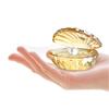 Artificial Crystal Pearl Shell Colorful Seashell Figurine Crafts  Jewelry Display Box
