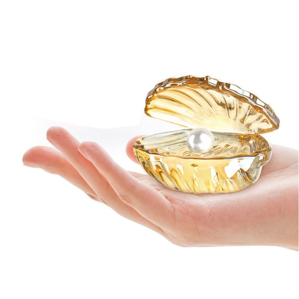 Artificial Crystal Pearl Shell Reflective Seashell Figurine Crafts  For Home Decor