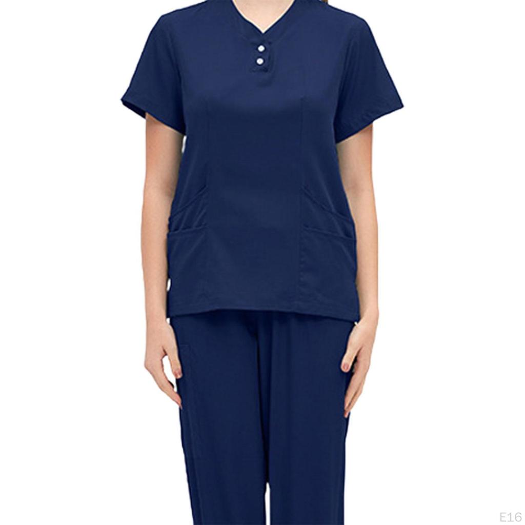 Care Peeling Set, Work Clothes, Soft, Breathable, Elastic Waist, Nurse Clothing, Top And