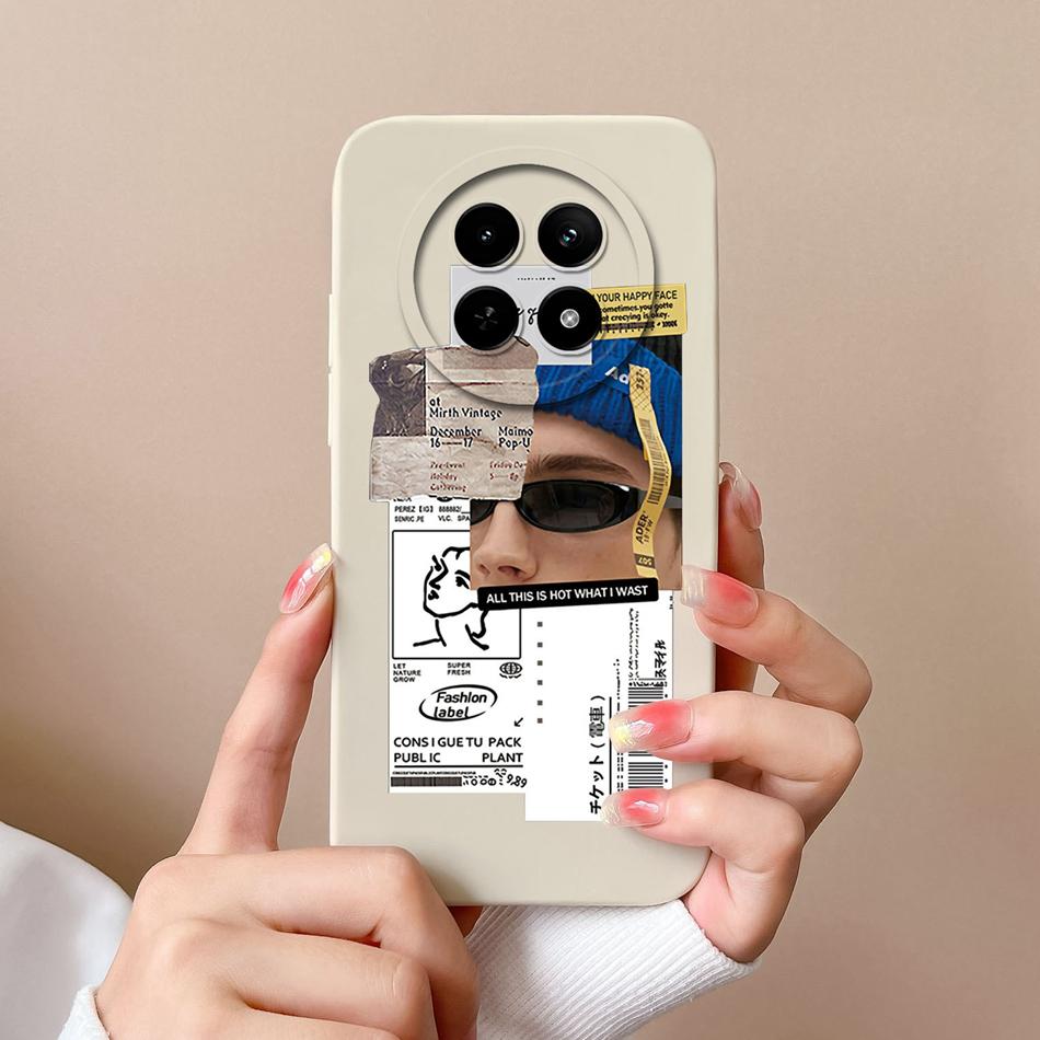 For OPPO Realme 12X 5G Phone Cases Cartoon Liquid Silicone Full Coverage Anti Drop Shell For Realme12 X Back Covers Bumper Funda
