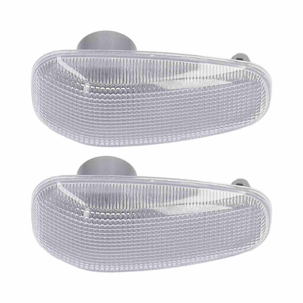 2PCS Side Turn Signal Light Lens with Gaskets Replacement for DODGE SPRINTER 2500 3500 2003‑2006White