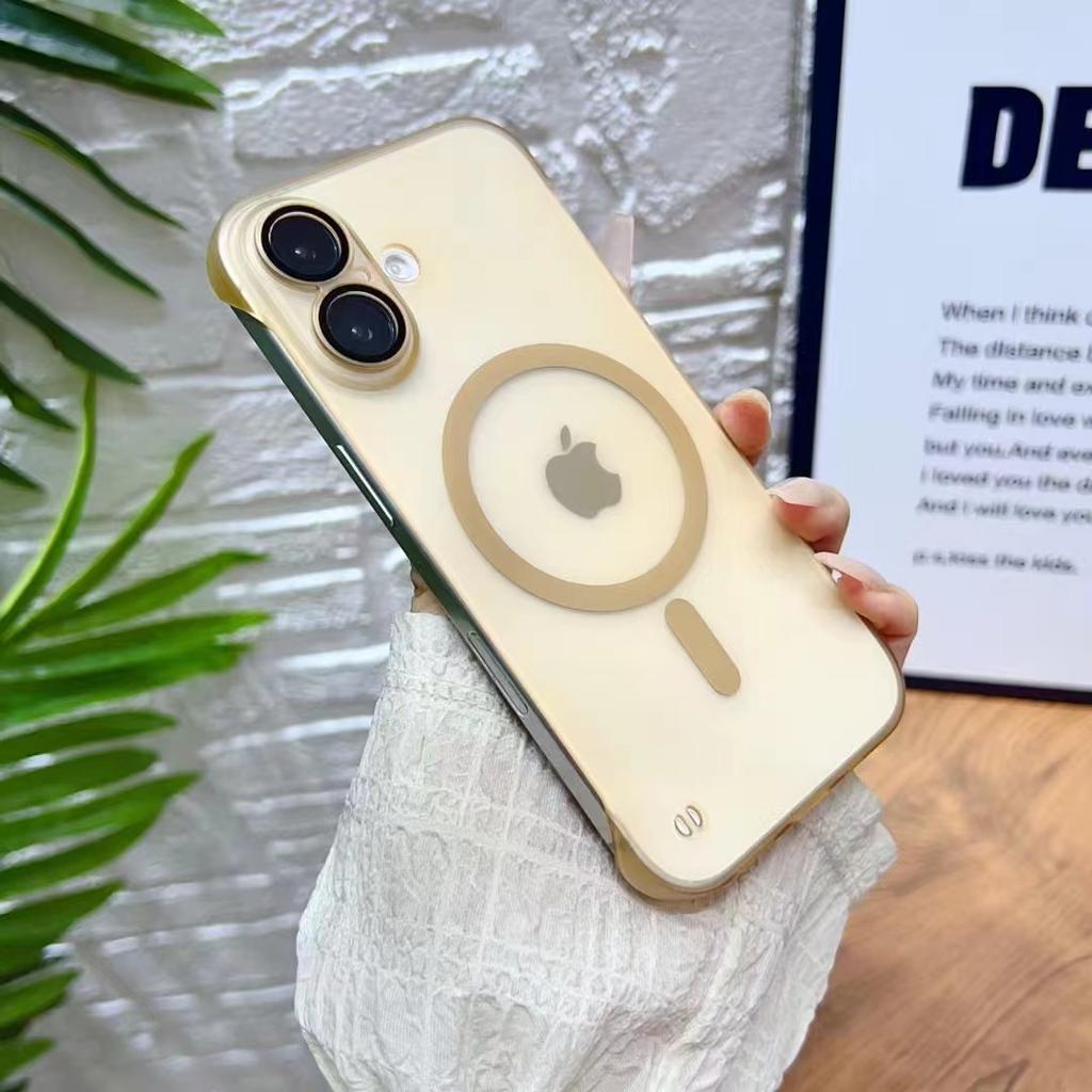 Nude Feeling Without Frames Suitable for Apple 16 Magnetic Suction Phone Case Matte IPhone 15 ProMax Ultra Thin Anti Fall Case 14