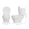 ibasenice Miniature Toilet Model, Toilet Ornament, Micro Toy, DIY, Landscape, Dollhouse Simulation, Resin, House Decoration, Small Item, Accessories