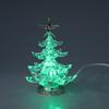 1pc Clear Acrylic Led Light Christmas Tree Decoration Usb Flashing Lamp Christmas Tree 7 Color Rgb Xmas Table Lamp  Led Light