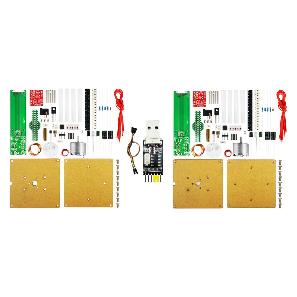 Soldering Practice Board Kit Cross Rotating LED Display Fun for Student Gift