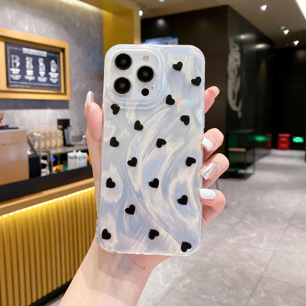 Feather Yarn Suitable for Apple 12 Spring and Summer Protective Case 14 Chain X Full Screen Love 13 Hard Iphone15pro Mobile Phone Case