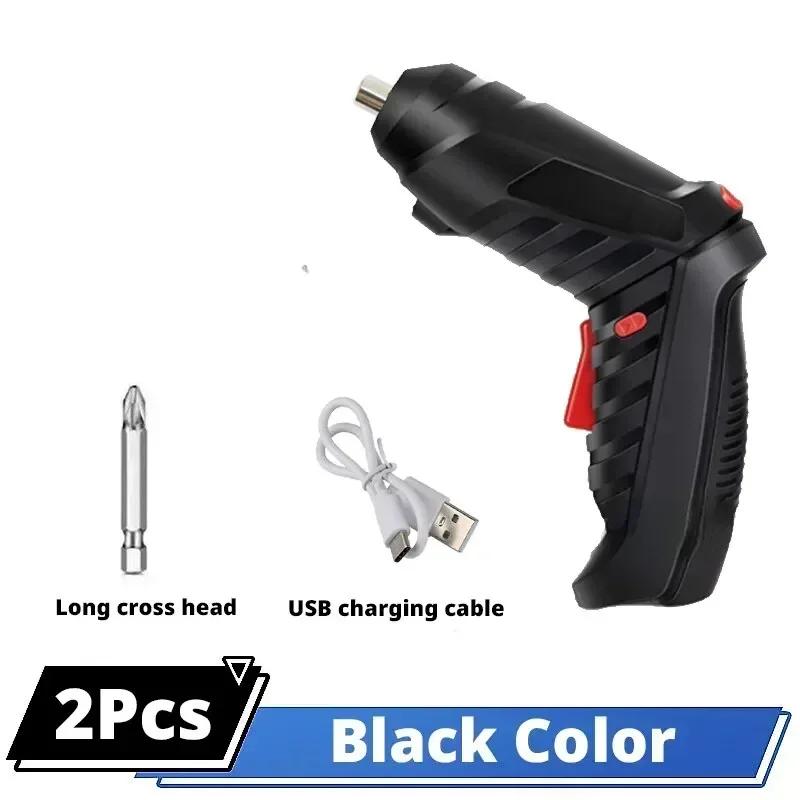Portable Electric Screwdriver Cordless 47 in 1 Rotated 90 Degrees Rechargeable Screwdriver with LED for Home Office DIY Tools