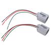 2Pcs H13‑2 Female Adapter Harness High Temperature Resistance Replacement Socket Wiring Harness