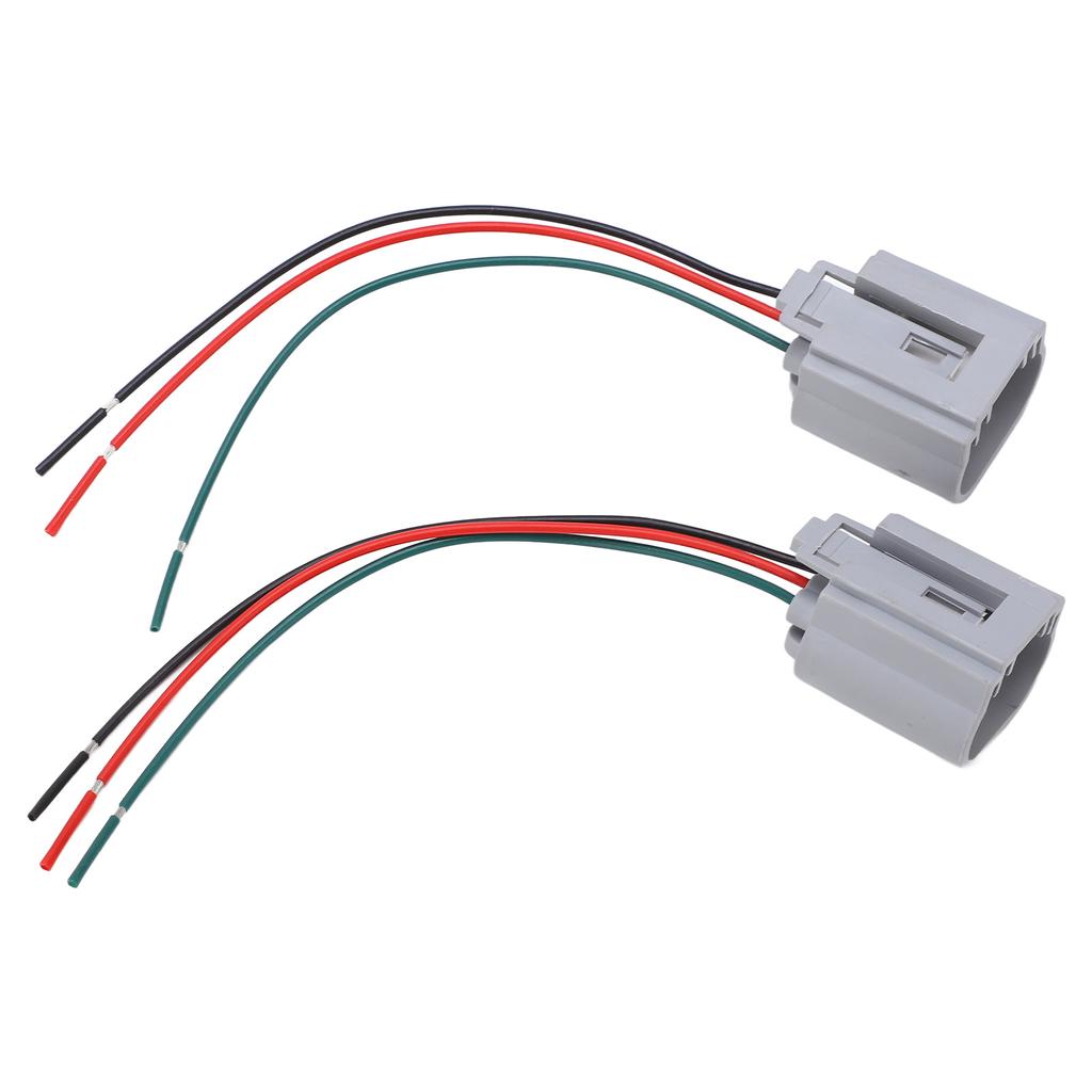2Pcs H13‑2 Female Adapter Harness High Temperature Resistance Replacement Socket Wiring Harness
