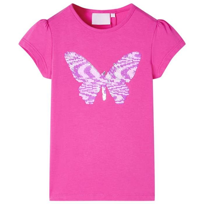 Children's T-shirt with Short Sleeves Dark Pink 92/104/116/128/140
