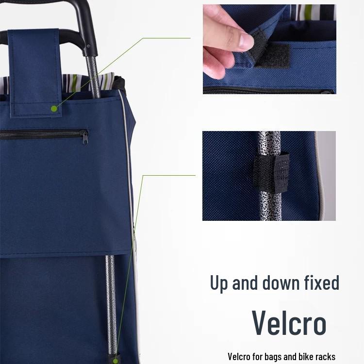 Waterproof Oxford Cloth Shopping Cart Bag – Thickened, Portable, and Durable Handcart Bag