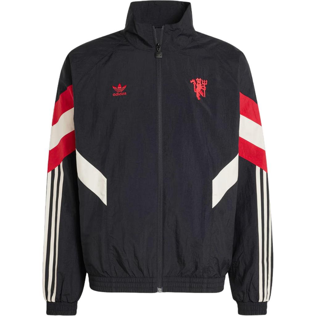 Adidas Manchester United Originals Track Top Black/Red Men Streetwear IS6525