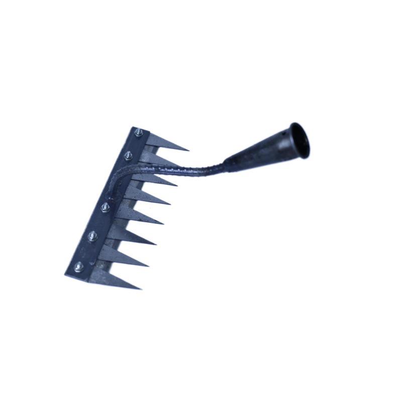 Steel Six-Tooth Weeding Hoe and Rake - Farm and Garden Soil Loosening Tool