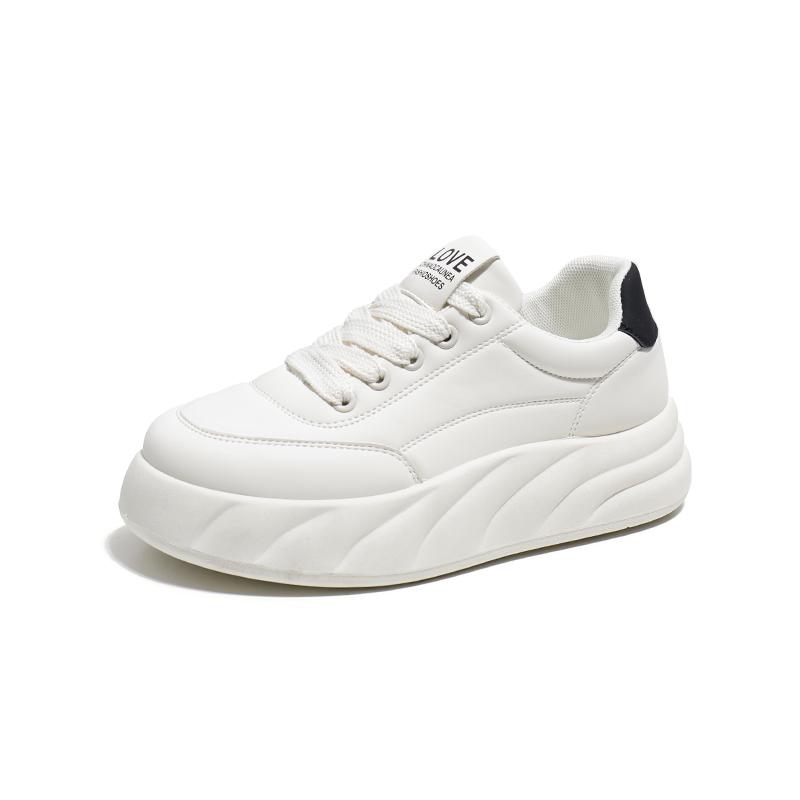 Woman Vulcanize Shoes Spring Casual Sports Thick Soled Trainers Women Fashion Lace-up Running Sneakers Footwear Athletic Shoe