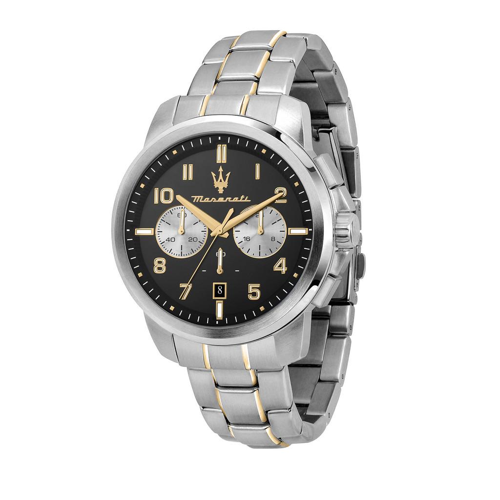 Maserati Successo Limited Edition Kronograf Rustfritt Stål Svart Skive Kvarts R8873621028 Herreklokke