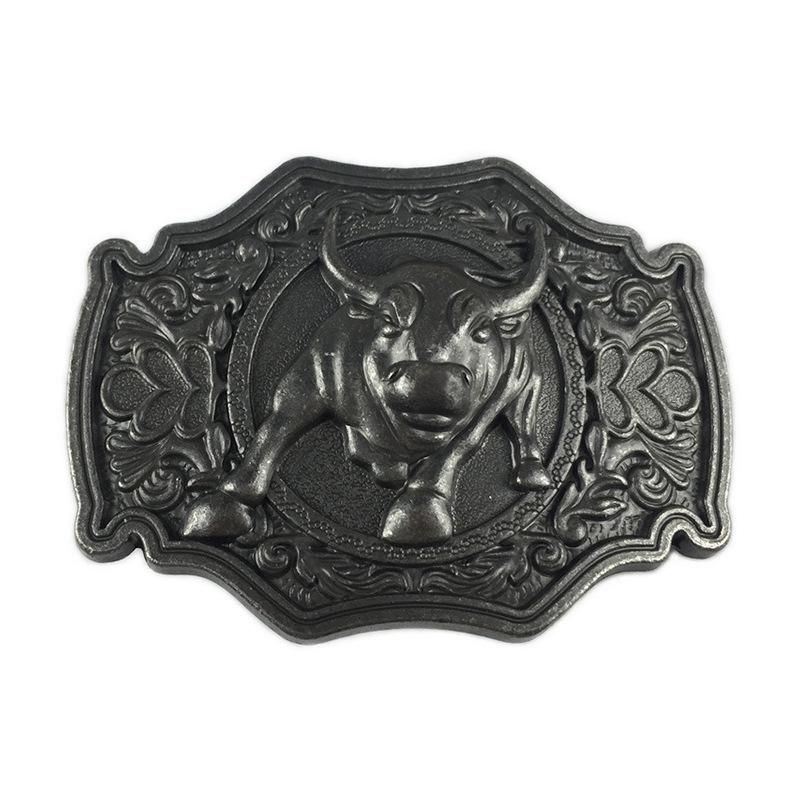 Bull Head Western Cowboy Punk Belt Buckle: Passionate Youth Style