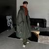 Designed Mid-length Cotton Coat for Men In Winter Loose Warm Thickened Coat Korean Style Trendy Lapel Cotton Coat