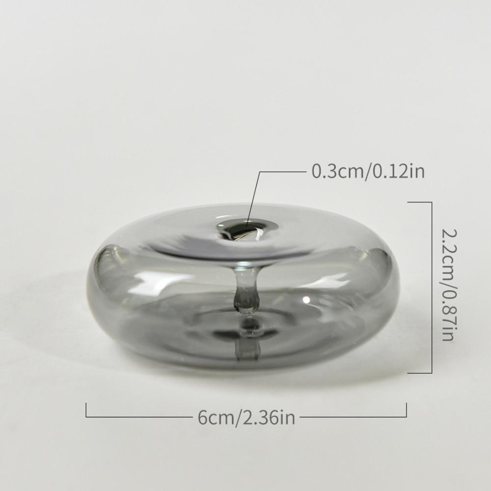 

Colorful Circle Glass Incense Holders Household Chinese Incense Stick Incense Burners Yoga Ceremony Relieve Home Fragrance Gifts серый