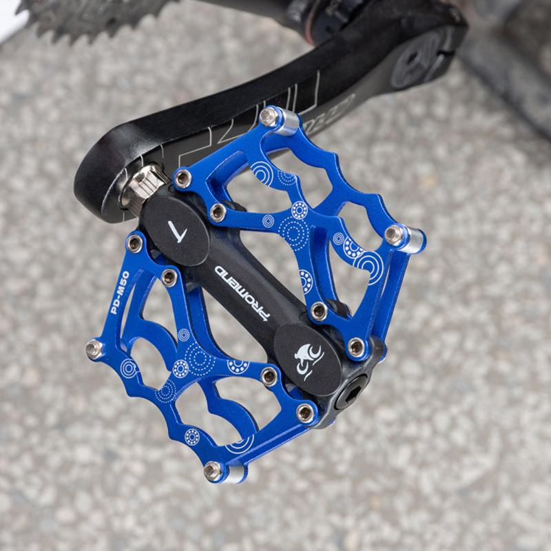 Promend MTB CNC Aluminum Alloy Peilin Bearings Big Flat Pedal Durable Lightweight Comfortable For Mountain Bike Road Gravel Bike