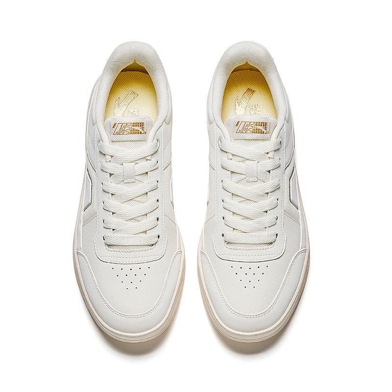 Anta Classic Minimalist Versatile Durable Lightweight Low-Top Skate Shoes Men Sneakers Ivory-White 912538026-1