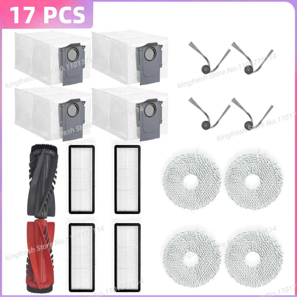 Fit For ( Roborock Qrevo Curv / S5V / S5X / 5A1 / 5XC / 5AE / CurvC / Qrevo C / Qrevo C Pro ) Parts Brush Filter Mop Cloth Bag