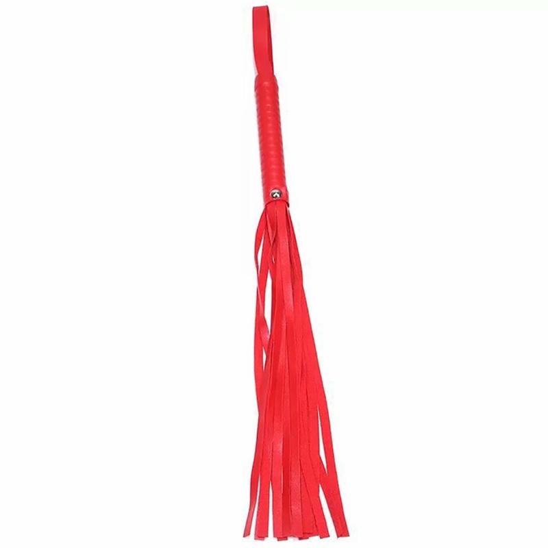 Faux Leather Pimp Whip Racing Riding Party Flogger Queen Black Riding Whip