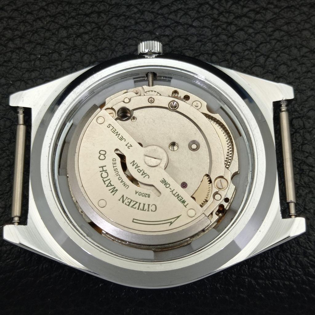 CEAS BARBATESC AUTOMATIC CITIZEN RECONDITIONAT 8200 JAPONIA CADRAN CULOARE MARO A432347-2 R111-a432347