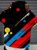 Men'S Casual Sports Fashion Hoodie for Fitness And Outdoor Activities, Featuring a 3D Print Colorful Striped Pattern, Regular Fit, Elastic Material,