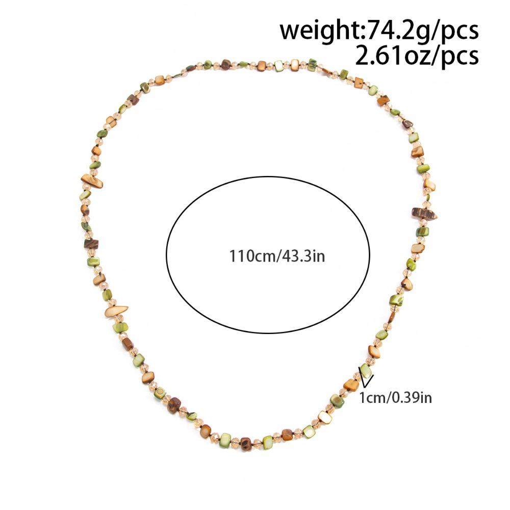 French Retro Ethnic Shell Bead Necklace - Multifunctional Design, Women's Layered Niche Light Luxury, Daily Jewelry Accessories