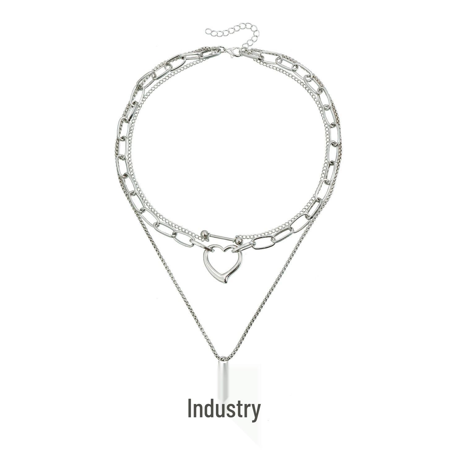 Модное многослойное ожерелье  Сердце с подсолнухом  - Крутой и креативный стиль для женщин