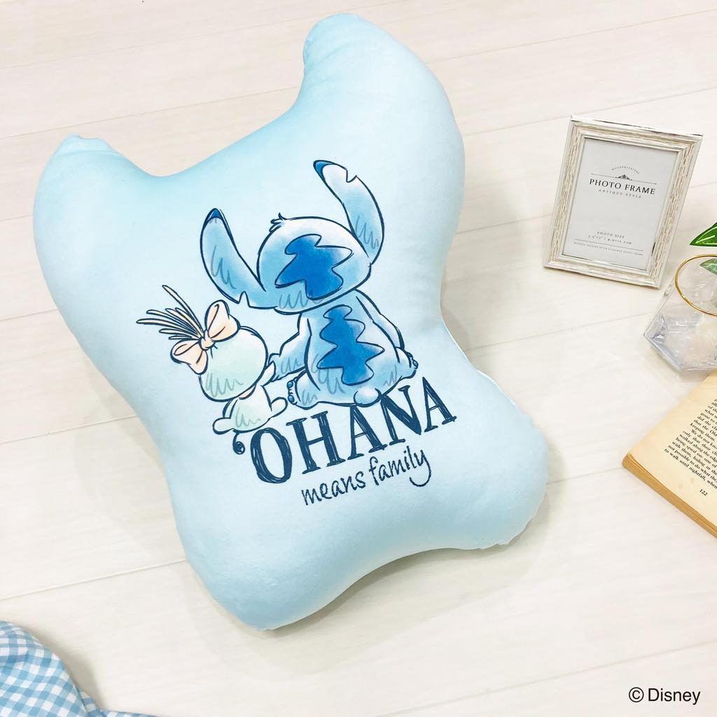 MORIPiLO Disney Stitch Body Pillow Soft and Soft To the Soft Plush Nap Disney Morishita Pillows (Soft Die-Cut Cushion) Touch, Toy, Pillow, Blue,