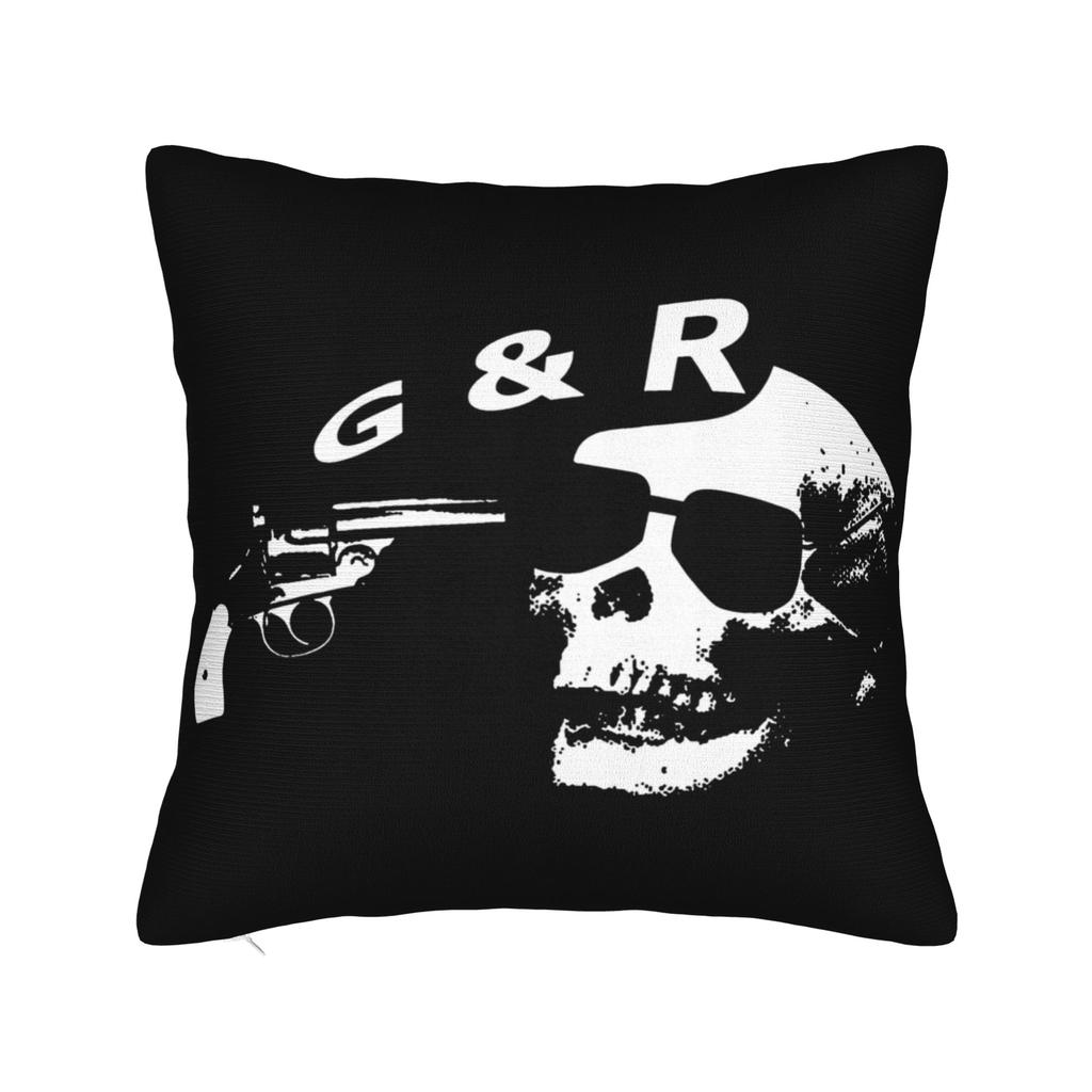 Rock Music Band G-Guns N Roses Pillowcase Printing Polyester Cushion Cover Decorations Throw Pillow Case Cover Home Square 18''