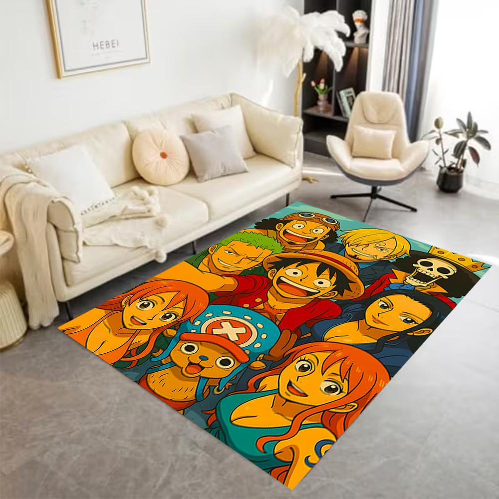 One Piece Adventure Area Rug Suitable for Playrooms Dining Room Outdoor Dormitory Antislip Carpet Anime Office Decor