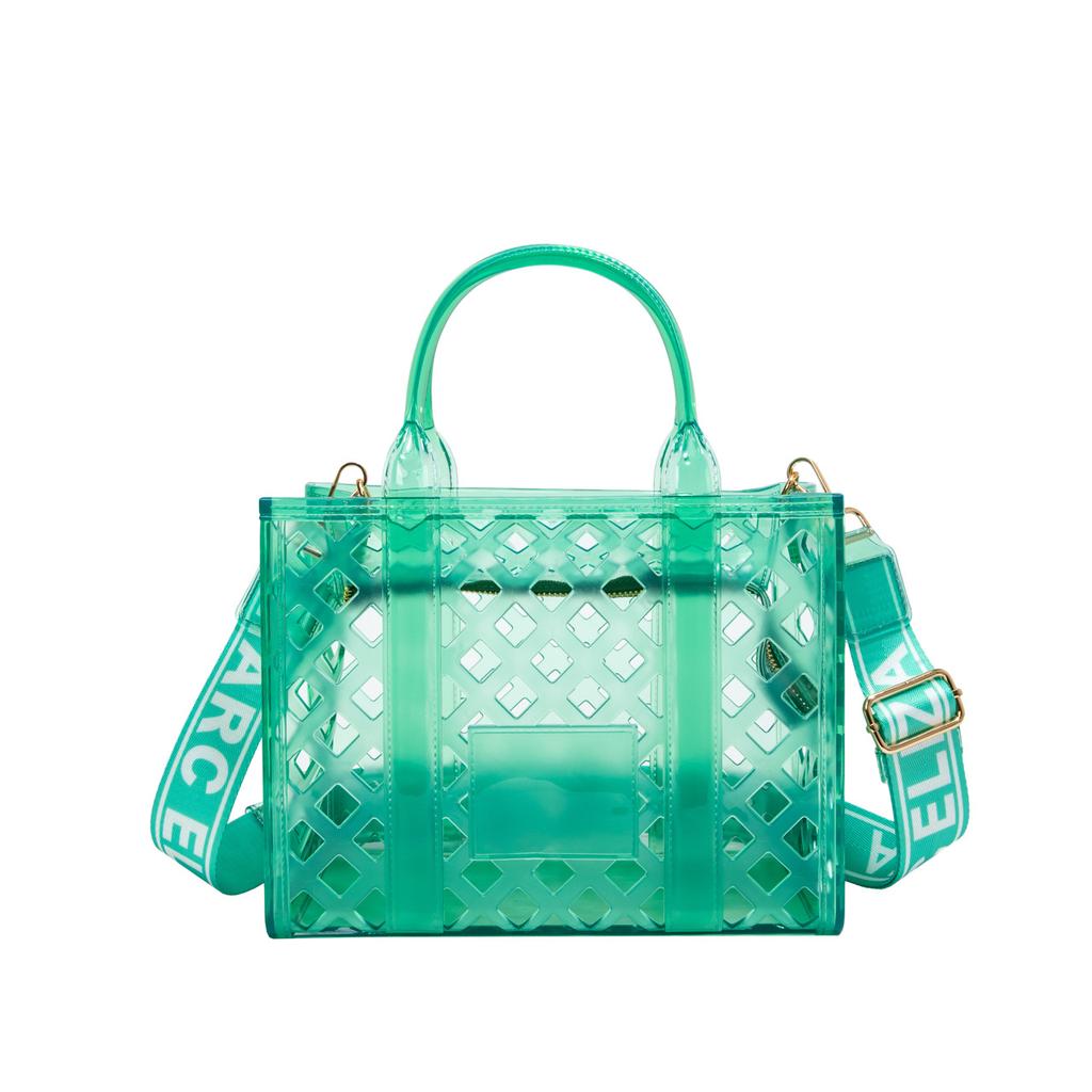 Sommer hohler Gemüsekorb neue Bonbonfarbe Umhängetasche große Kapazität Messenger transparent Damenhandtasche