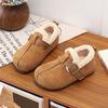 Fashion Autumn Winter Children Cotton Padded Warm Shoes Buckle Strap Kids High Quality and Shoes